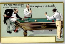 Werbung Iris Pastel Billard