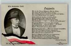 Ein Deutscher Held Verlag Liersch 1974 Gedicht von Alfred Scholtz Zeppelin, F. Graf von Foto AK