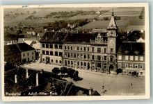 Prachatice Prachatitz - Adolf Hitler Platz WK II