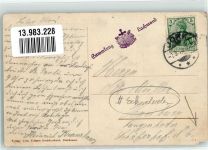 21635 W2155 Jork , Niederelbe 1910 Gebrauchsspuren Gasthaus Altlander-Hof Eckschaden