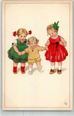 Kinderspiele Baby lernt laufen Meissner u. Buch Serie 2299 Döring, L. / LD Künstlerkarte