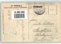 Tschenstochau Czestochowa 1916 Winter sign. Schulz, Curt Uniform Feldpost WK I 11.Bayer.Inf.Div.