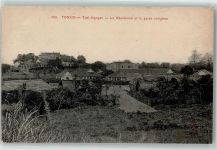 Tonkin Tongking - Thai Nguyen Residenz u. einheimische Wache