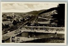 38875 O3701 Tanne , Harz Foto AK Schwimmbad
