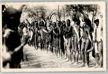 1912 Foto AK Tracht Krieger Benin