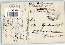 Eiserne Zeit Brotkarte auf AK Kriegsnot 1916