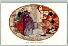 Vieilles Chansons Cetait Anne de Bretagne , Mittelalter Cramer, M. (Rie) Künstlerkarte