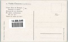 Vieilles Chansons Cetait Anne de Bretagne , Mittelalter Cramer, M. (Rie) Künstlerkarte