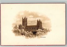 Canterbury Lithographie Kirche