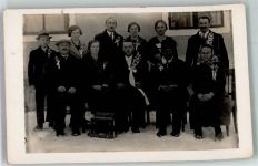 Prachatice Prachatitz Foto AK Gruppenfoto Feier Ort handschriftlich