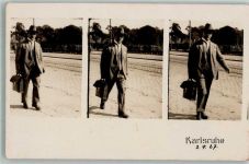 W7500 Karlsruhe , Baden Mann mit einer Aktentasche Film 1927
