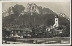 82491 W8104 Grainau um 1930/40 - Grainau, Ansicht gegen Waxensteine,Photo-Verlag Untergrainau AKU1