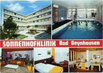 32545 W4970 Bad Oeynhausen 1985 - Bad Oeynhausen, Klinik -Sonnenhof-,Cramers Kunstanstalt AKU1