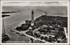 1938 - Swinemünde, Osternothafen, Leuchtturm und Mole,Klinte & Co. Berlin
