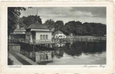 64283 W6100 Darmstadt um 1920-30 - Darmstadt, Badeplatz am großen Woog,Wilhelm Gerling