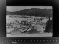 94250 W8371 Achslach GLASNEGATIV Winterlandschaft