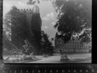 48455 W4444 Bad Bentheim GLASNEGATIV Schloss Innenhof