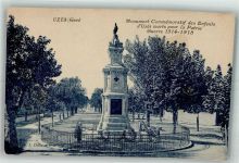 30700 Uzes 1924 Foto AK Kriegerdenkmal 1914-1918