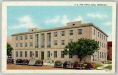 Oklahoma City OK 1955 Foto AK Auto Postamt Enid Luftpost
