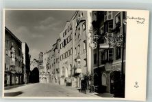 6240 Rattenberg Foto AK Gasthaus Post Werbeschild