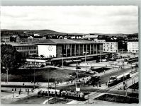 1150 Wien 15. Bezirk, Rudolfsheim-Fünfhaus Foto AK West- Bahnhof Straßenbahn Auto