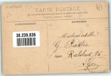 63000 Clermont-Ferrand 1906 Foto AK Tracht Auvergnat Marke bildseitig