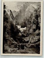 84011 Amalfi Künstlerkarte sign.Blechen, K. Schlucht