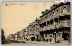 Middelkerke 1918 Foto AK Hotel della Digue Geschäft Leopoldlaan Feldpost WK I