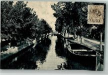 Saragossa Zaragoza Foto AK Paisaje del Canal Imperial Marke Bildseitig