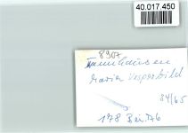86473 W8907 Maria Vesperbild FOTO KEINE AK Tannhausen