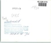 53489 W5485 Bad Bodendorf FOTO KEINE AK Luftaufnahme