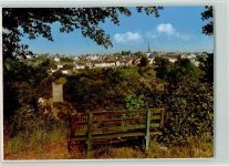 54531 W5562 Manderscheid , Eifel FOTO KEINE AK Bank Blick vom Belvedere