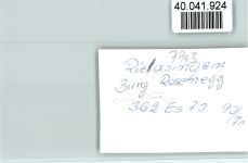78239 W7703 Rielasingen FOTO KEINE AK Burg Rosenegg