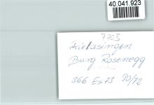 78239 W7703 Rielasingen FOTO KEINE AK Burg Rosenegg