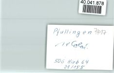 72793 W7417 Pfullingen FOTO KEINE AK