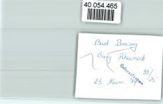 53498 W5484 Bad Breisig FOTO KEINE AK Burg Rheineck Wappen