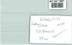 67574 W6522 Osthofen , Rheinhess FOTO KEINE AK Goldbergschule