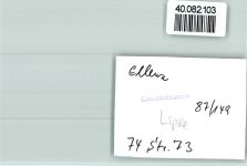 56821 W5597 Ellenz FOTO KEINE AK Hotel Lipke