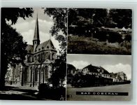 18209 O2560 Bad Doberan - Klosterkirche im Sebastian-Bach-Garten Bäderbahn