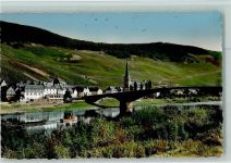 54498 W5555 Piesport FOTO KEINE AK Ortsansicht Brücke