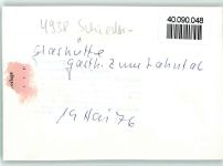32816 W4938 Glashütte FOTO KEINE AK Gasthaus zum Lahntal