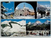 Scuol Schuls Curlingsspieler Und Pferdeschlitten Curling