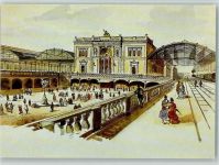 Hauptbahnhof Magdeburg um 1874 Bahnhof
