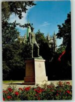 Trondheim Trondhjem Foto AK Denkmal König Haakon