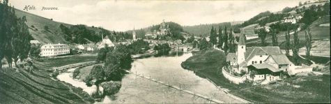 94032 W8390 Hals , Niederbay Klapp AK 2-fach Panorama