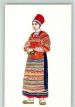 Russische Traditionelle Tracht Trachten Osteuropa