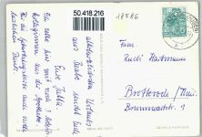 18586 O2356 Baabe , Ostseebad - Kirche Post Strand Meer