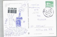 16775 O1431 Neuglobsow - Erholungszentrum Kultursaal Bar Fußgänger