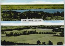 29490 W3139 Glienitz - Fluss Panorama Feld Baum