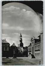49610 W4570 Quakenbrück - Kirche Rathaus Denkmal